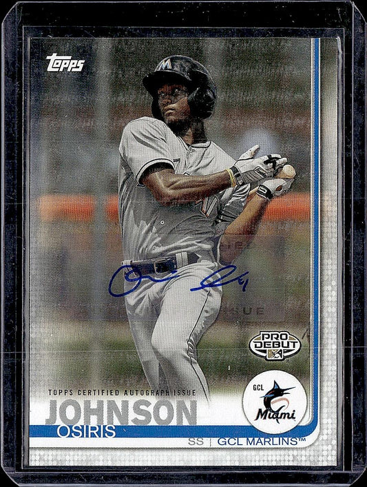 2019 Topps Pro Debut #166 Osiris Johnson Autographs