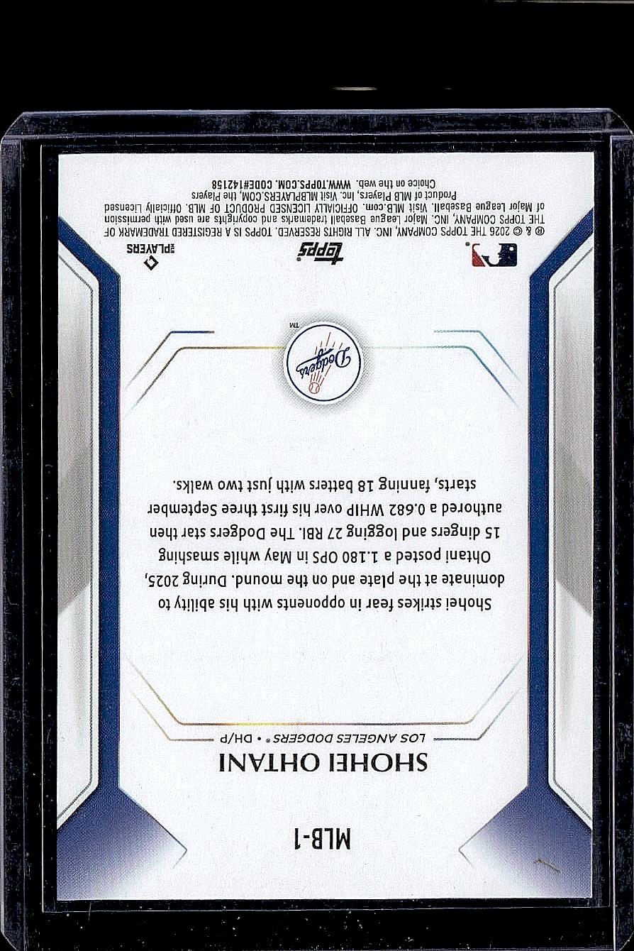 2026 Topps #MLB-1 Shohei Ohtani Topps Collector Kit