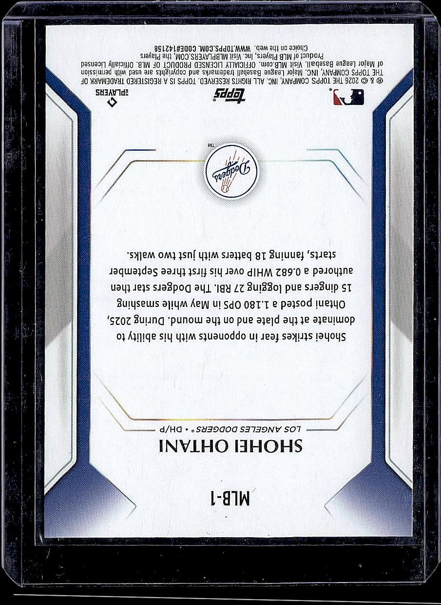 2026 Topps #MLB-1 Shohei Ohtani Topps Collector Kit
