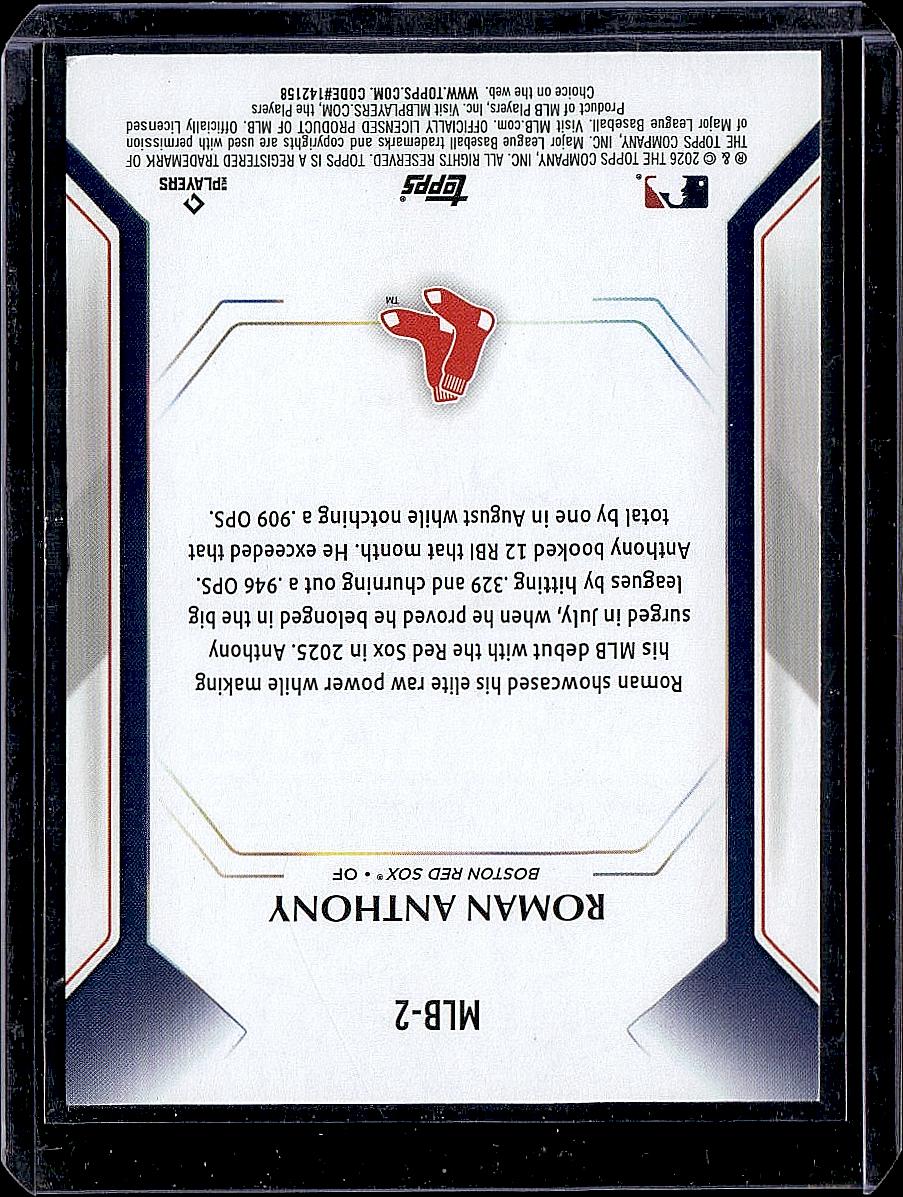 2026 Topps #MLB-2 Roman Anthony Topps Collector Kit