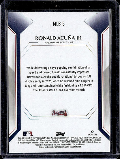 2026 Topps #MLB-5 Ronald Acuña Jr. Topps Collector Kit