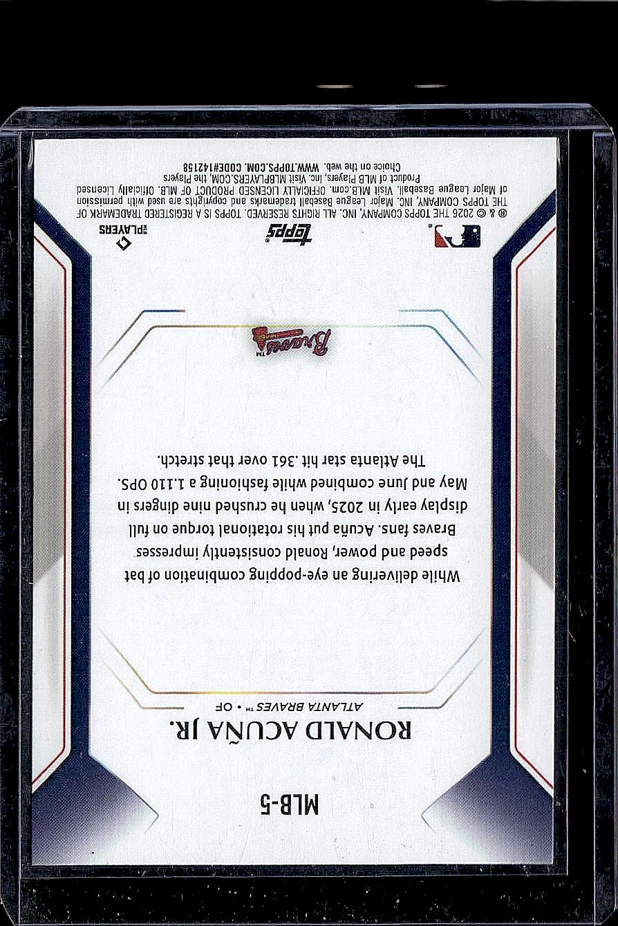 2026 Topps #MLB-5 Ronald Acuña Jr. Topps Collector Kit
