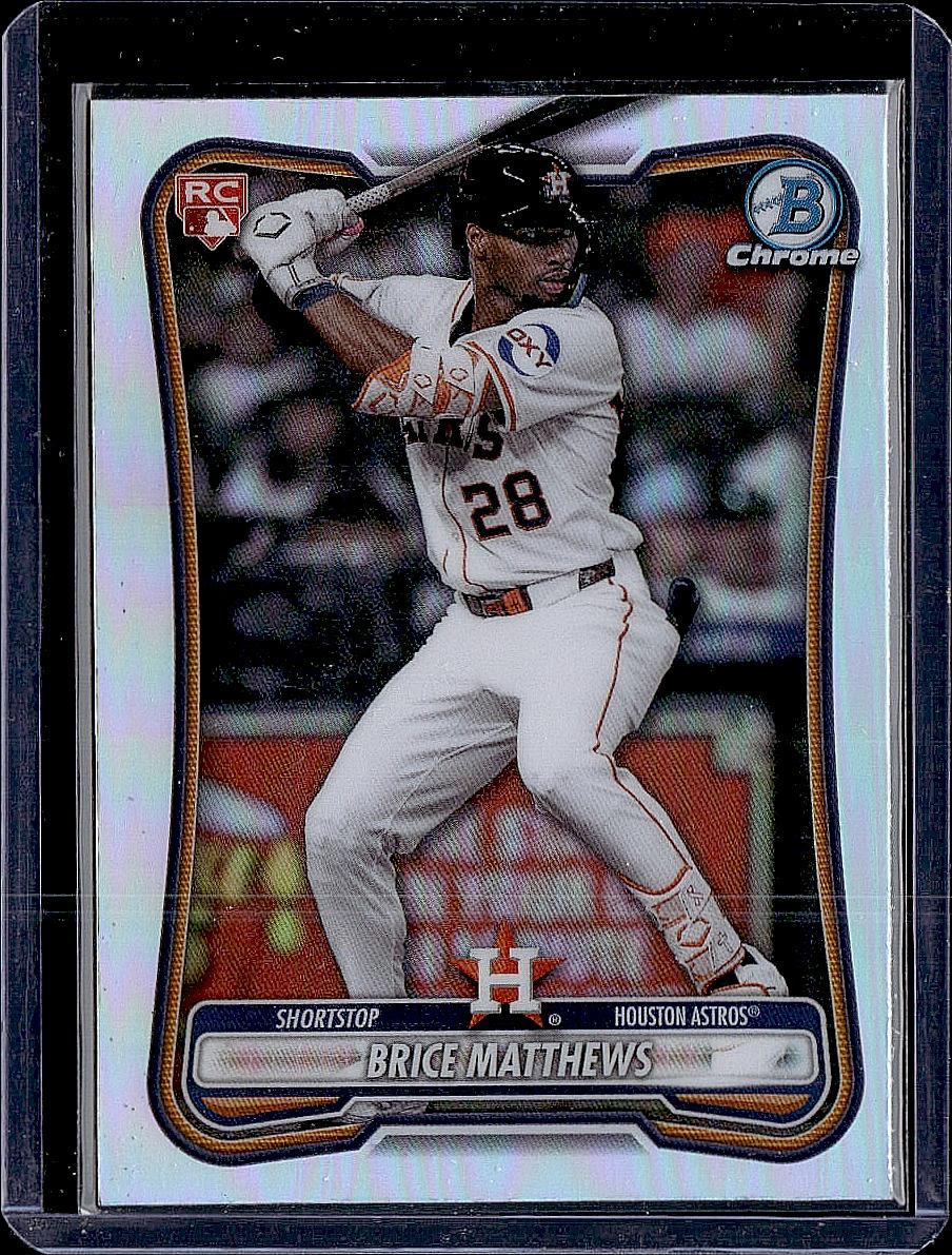 2026 Bowman #56 Brice Matthews Rookie Red RC Logo