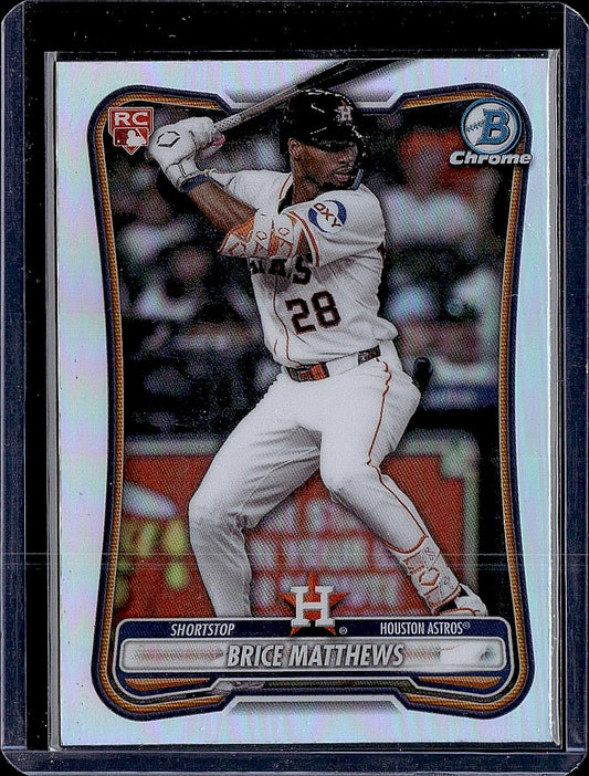2026 Bowman #56 Brice Matthews Rookie Red RC Logo