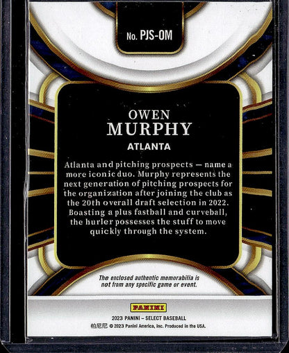 2023 Panini Select #PJS-OM Owen Murphy Rookie Jumbo Swatch