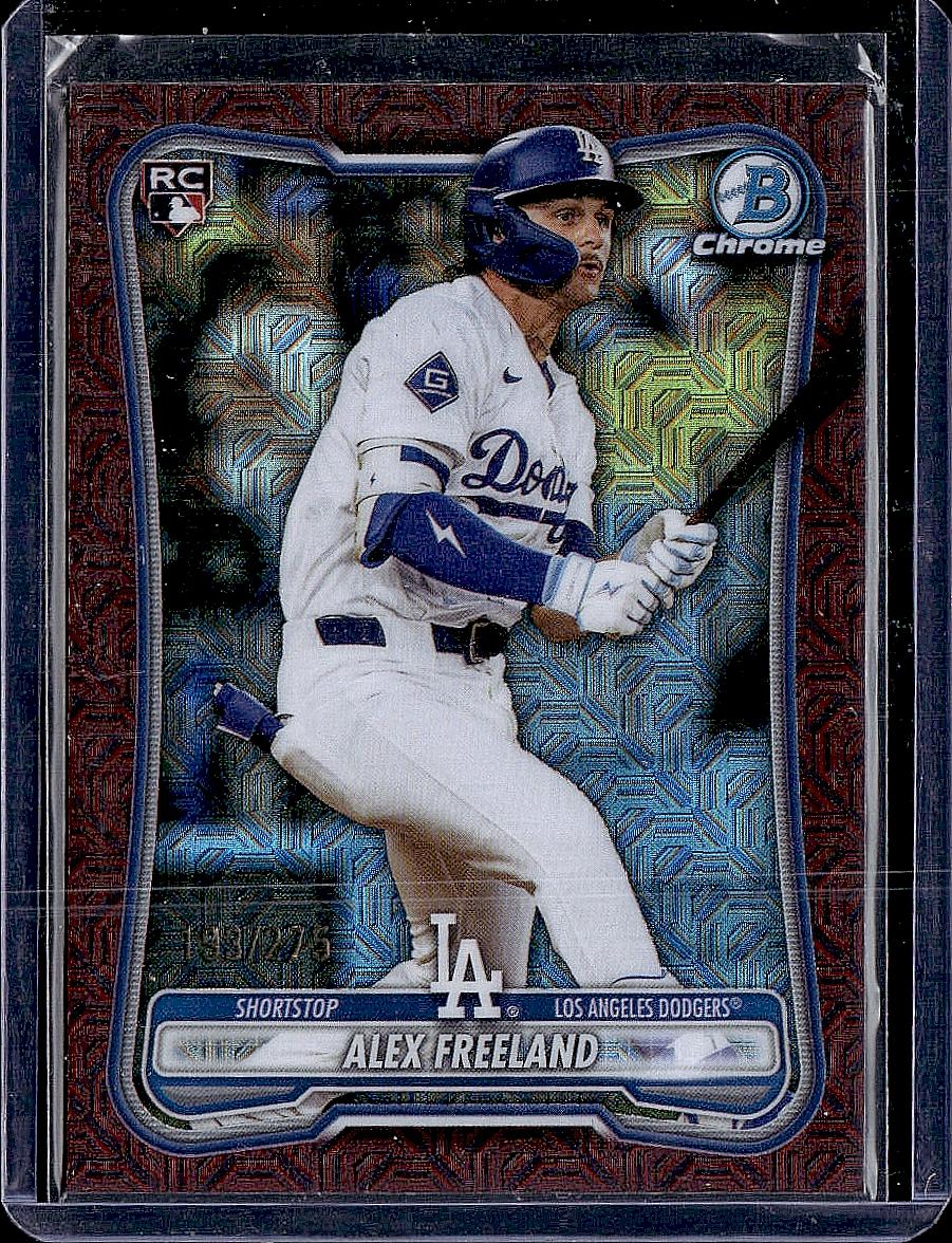 2026 Bowman #70 Alex Freeland Chrome Mojo Burgundy Refractors #/275