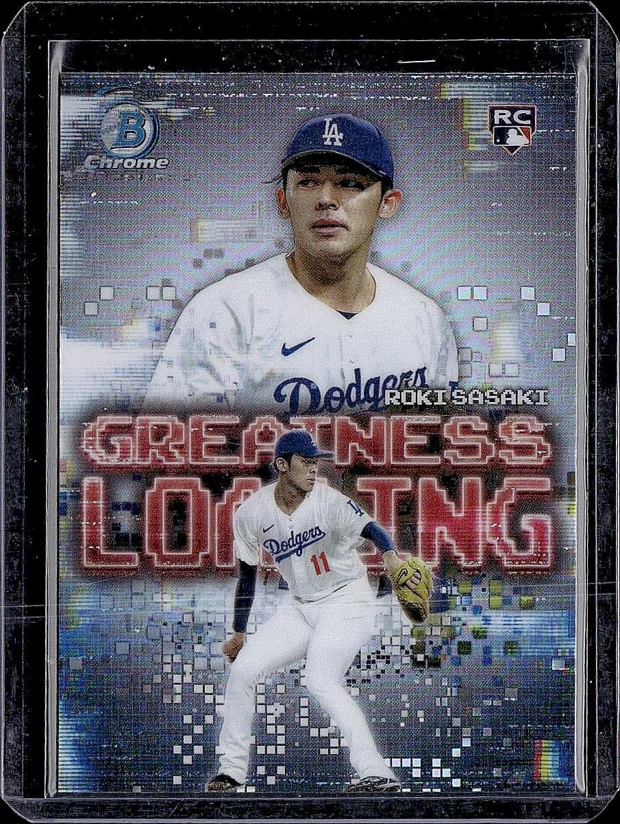 2025 Bowman #GL-23 Roki Sasaki Greatness Loading