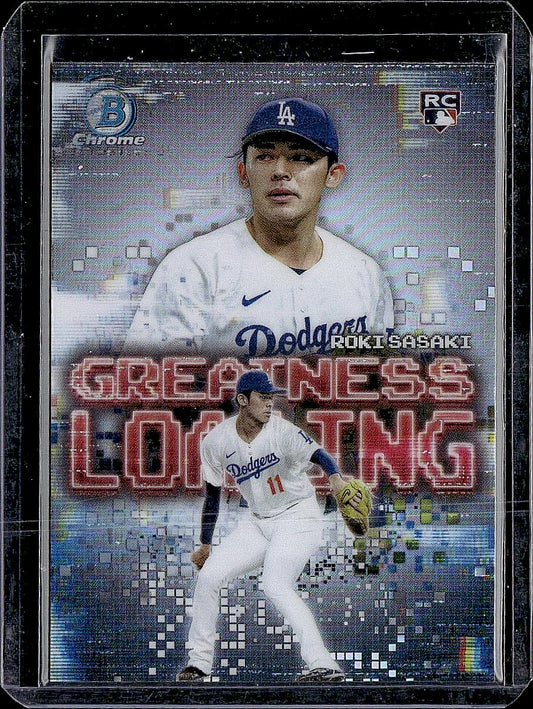 2025 Bowman #GL-23 Roki Sasaki Greatness Loading