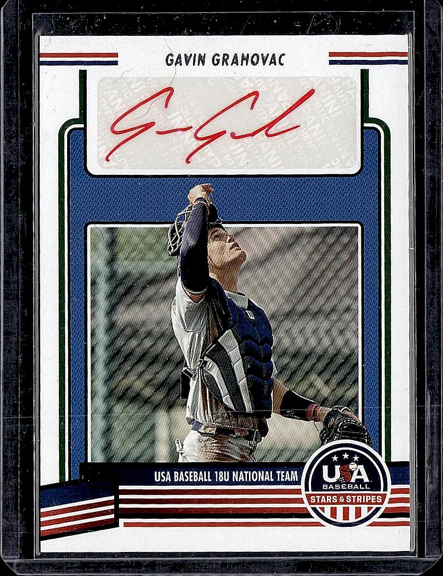 2023 Panini Stars & Stripes USA Baseball #18U-GG Gavin Grahovac 18U Signatures