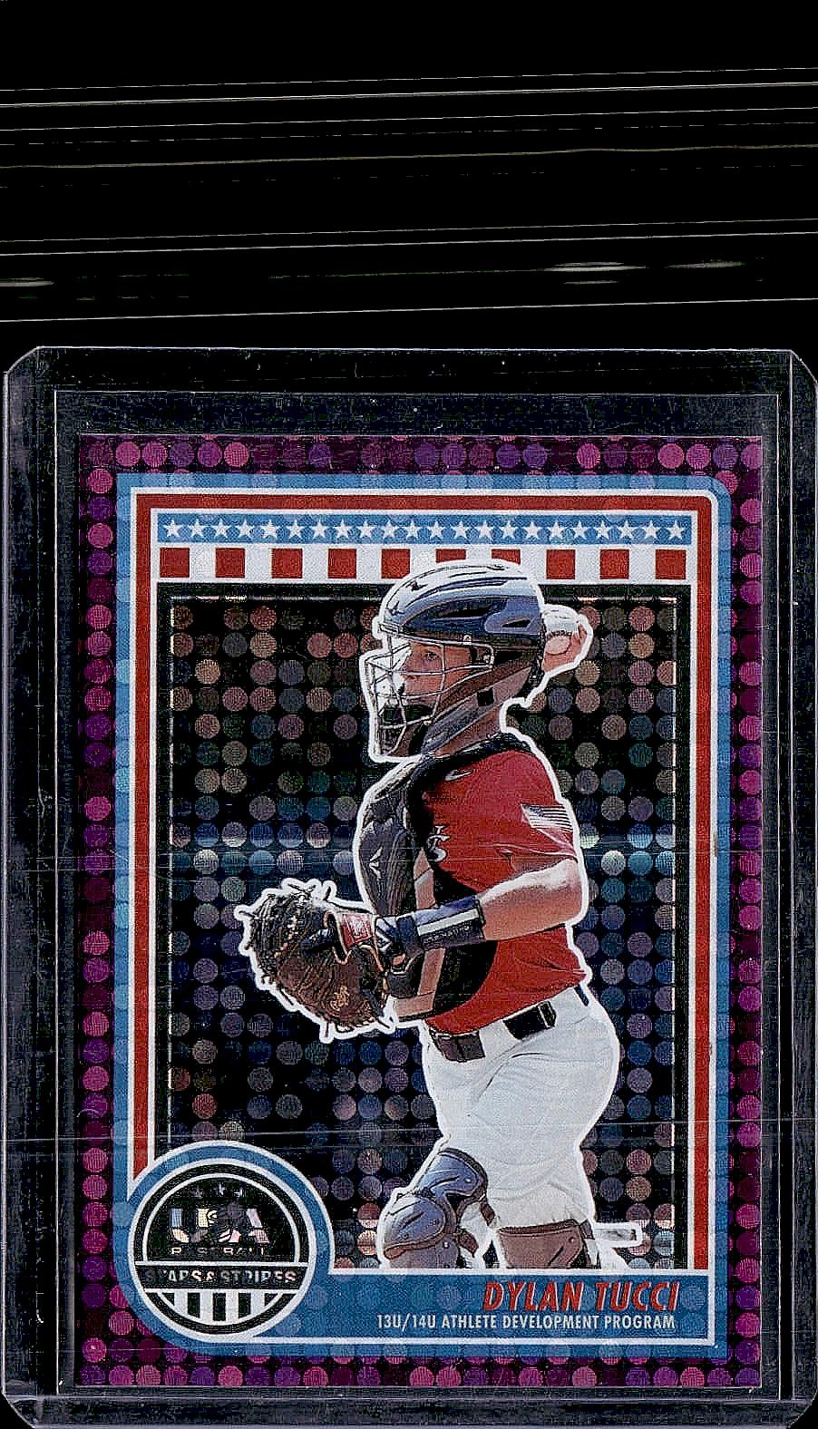 2025 Panini Stars & Stripes USA Baseball #159 Dylan Tucci Purple #/99