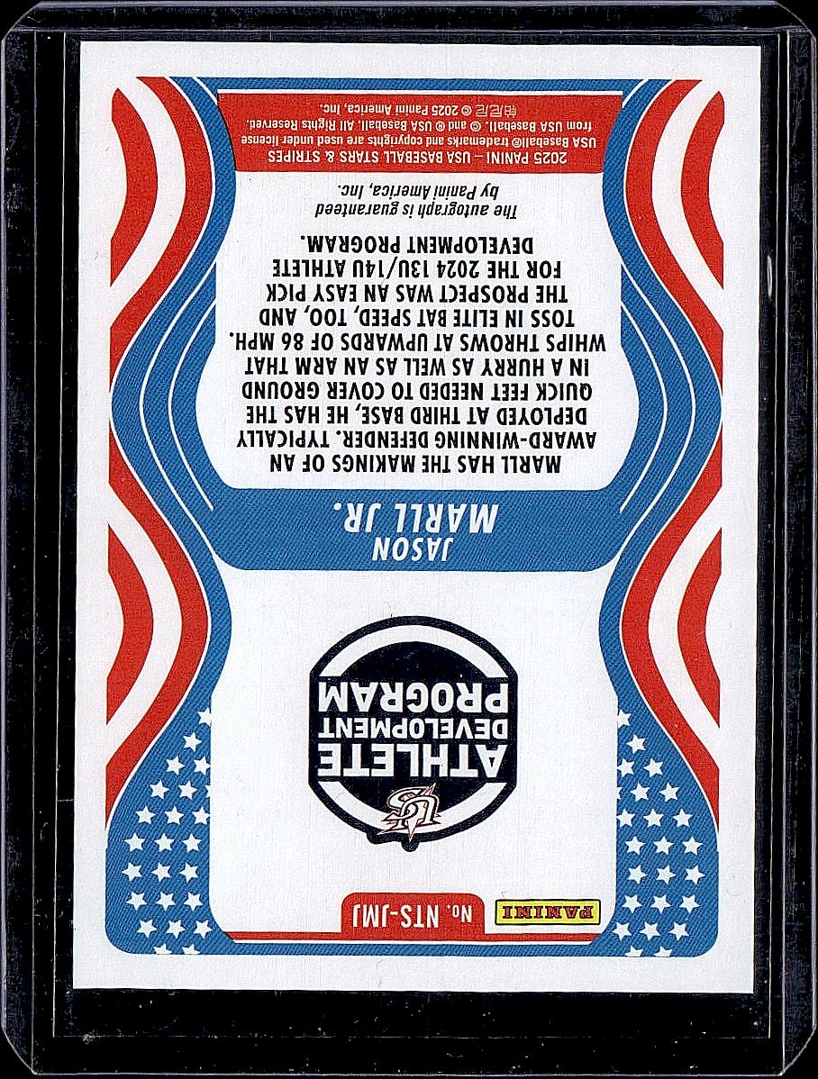 2025 Panini Stars & Stripes  #NTS-JMJ Jason Marll Jr.  National Team Signatures