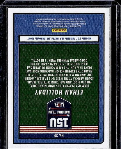 2023 Panini Stars & Stripes USA Baseball #30 Ethan Holliday
