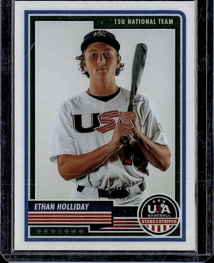 2023 Panini Stars & Stripes USA Baseball #30 Ethan Holliday