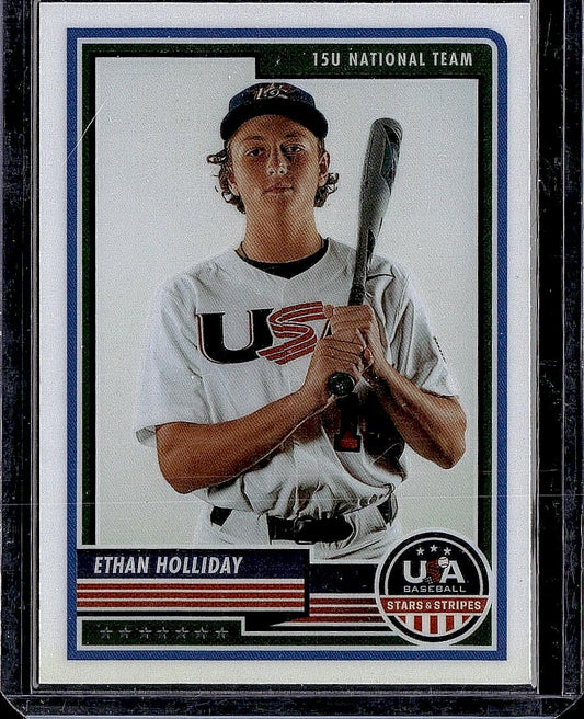 2023 Panini Stars & Stripes USA Baseball #30 Ethan Holliday