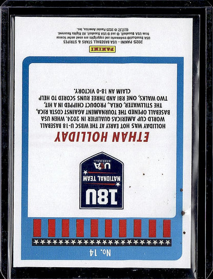 2025 Panini Stars & Stripes USA Baseball #14 Ethan Holliday