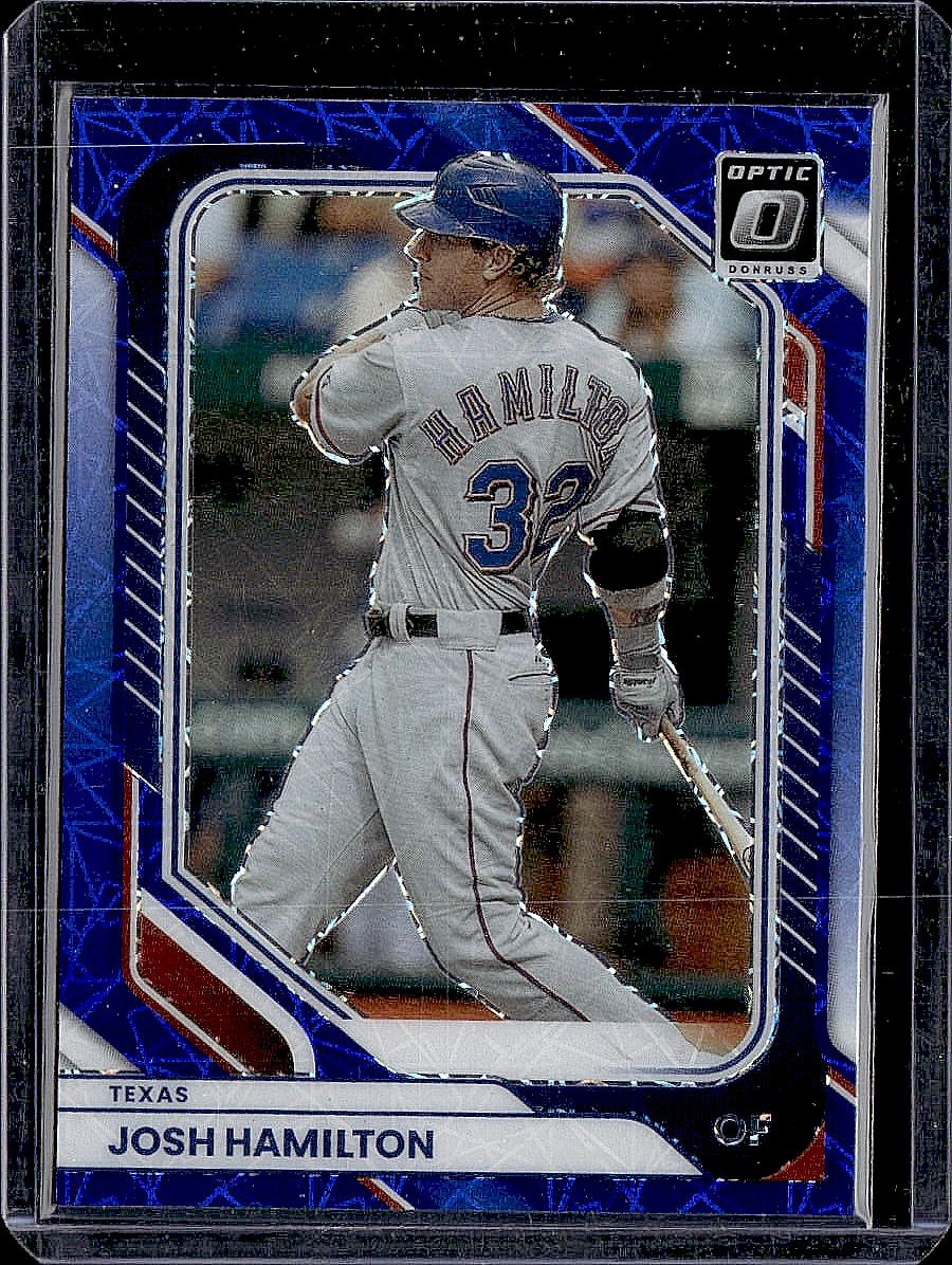 2026 Donruss #54 Josh Hamilton Optic Blue Velocity