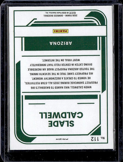 2026 Donruss #112 Slade Caldwell Optic Blue Velocity