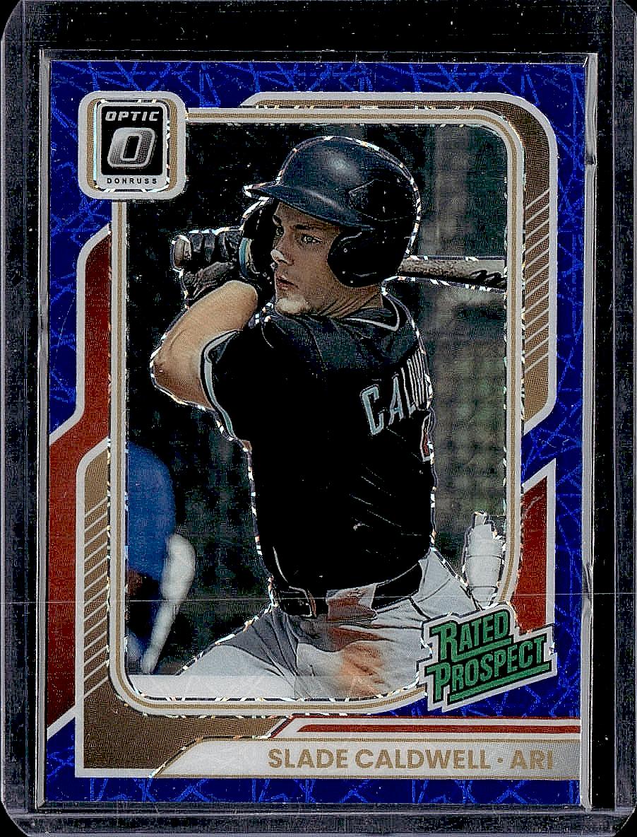 2026 Donruss #112 Slade Caldwell Optic Blue Velocity