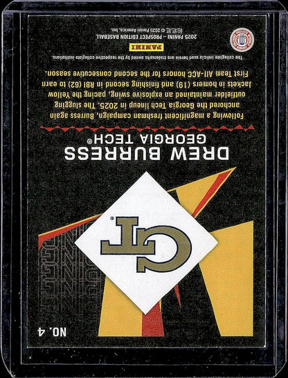 2025 Panini Prospect Edition #4 Drew Burress Ping!
