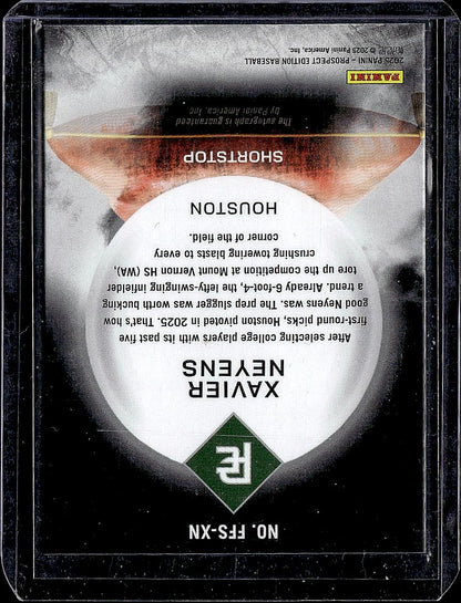 2025 Panini Prospect Edition #FFS-XN Xavier Neyens Franchise Futures Signatures