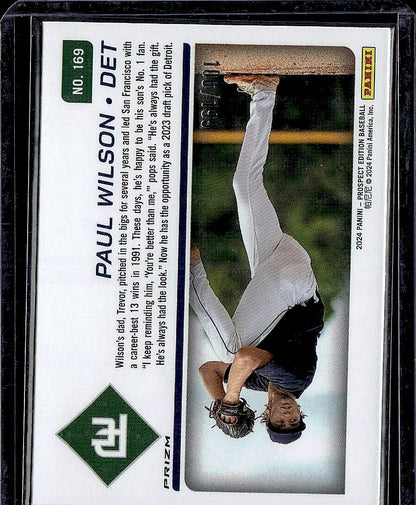 2024 Panini Prospect Edition #169 Paul Wilson Red Holo #/199