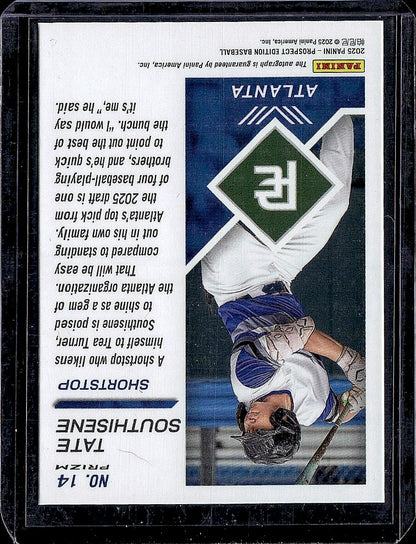 2025 Panini Prospect Edition #14 Tate Southisene  Signatures Silver