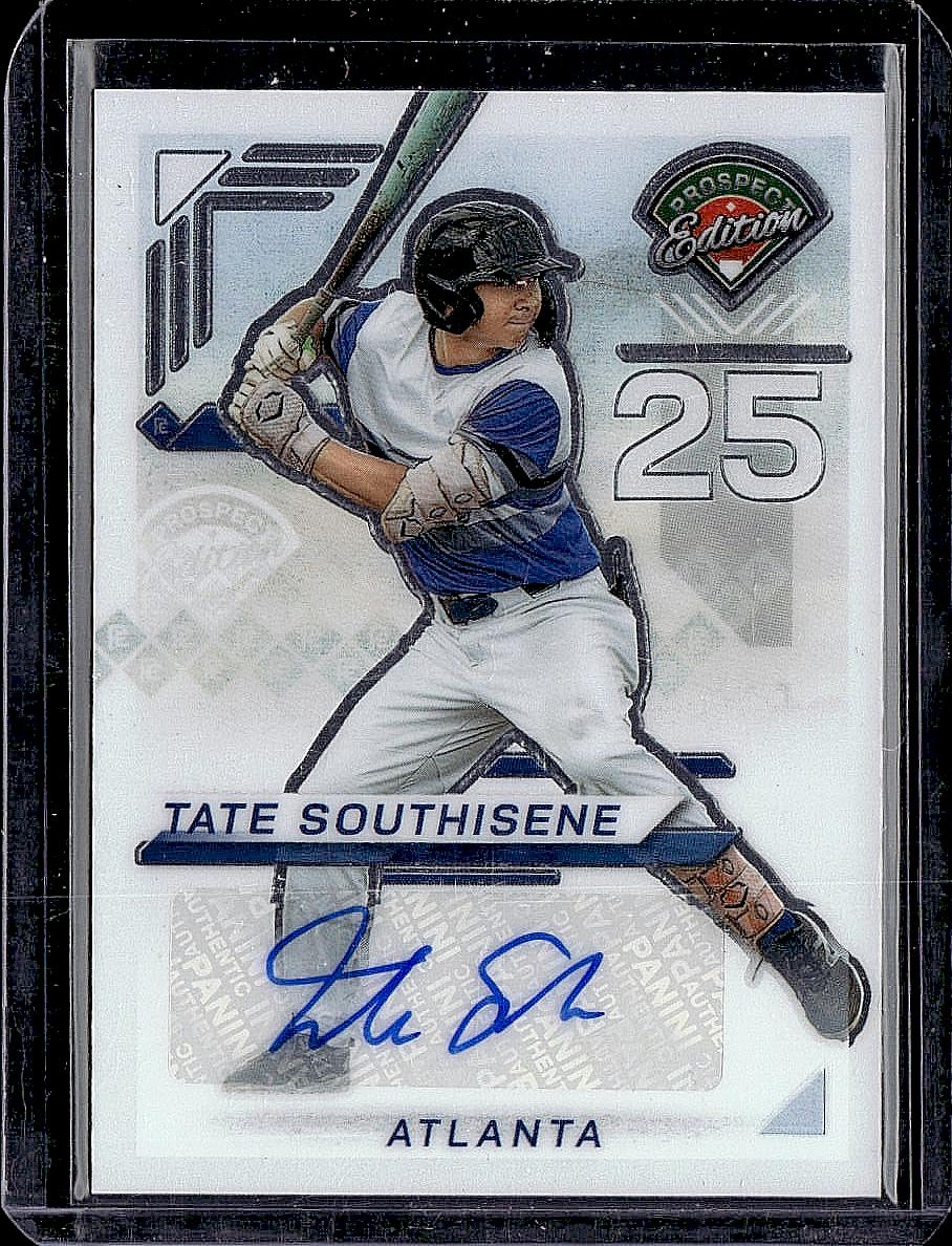2025 Panini Prospect Edition #14 Tate Southisene  Signatures Silver