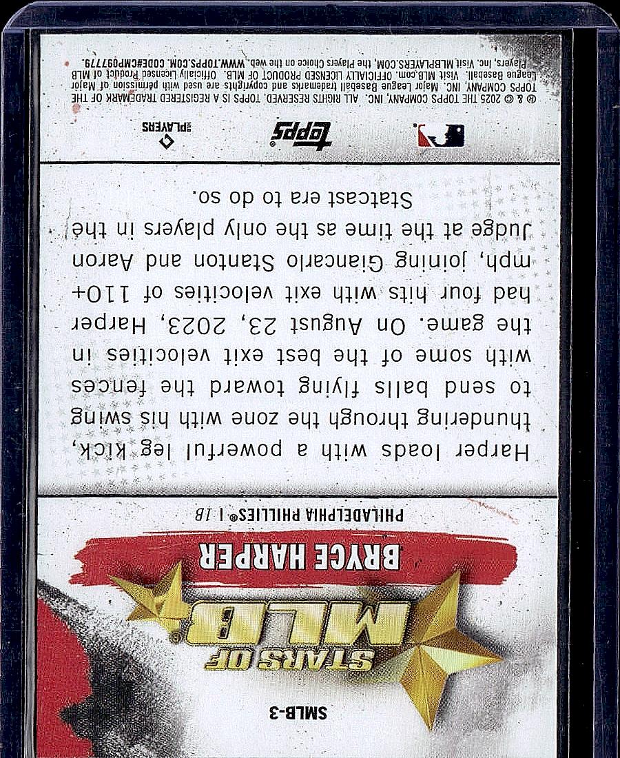2025 Topps #SMLB-3 Bryce Harper Stars of MLB