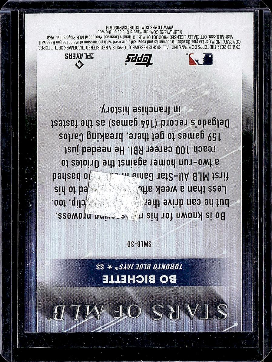 2022 Topps #SMLBC-30 Bo Bichette Stars of MLB Chrome