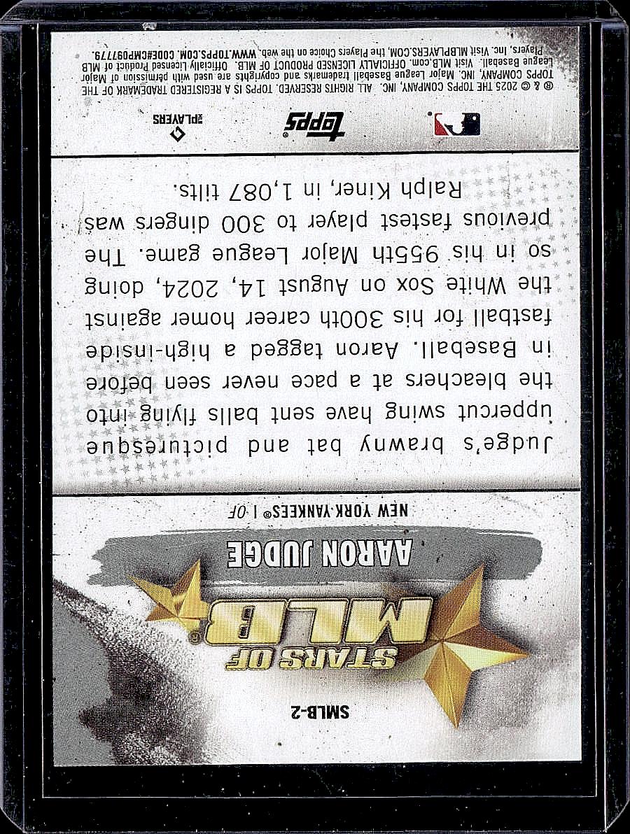 2025 Topps #SMLB-2 Aaron Judge Stars of MLB