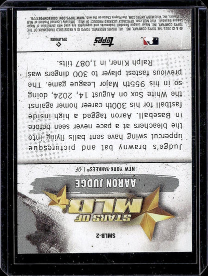 2025 Topps #SMLB-2 Aaron Judge Stars of MLB