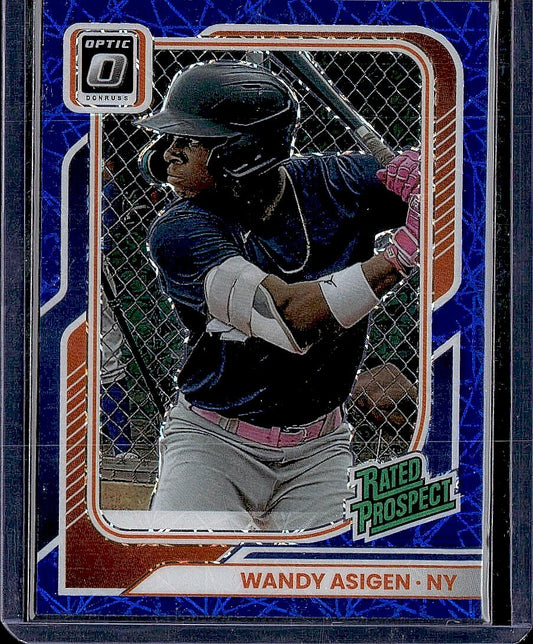 2026 Donruss #170 Wandy Asigen Optic Blue Velocity