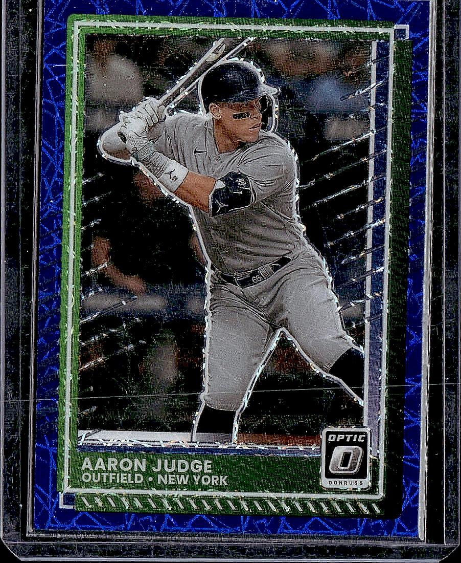 2025 Donruss #50 Aaron Judge Optic Blue Velocity