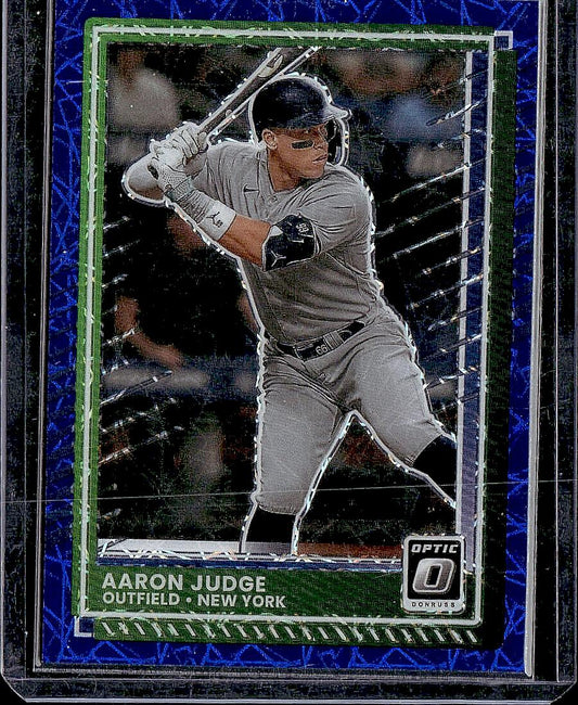 2025 Donruss #50 Aaron Judge Optic Blue Velocity