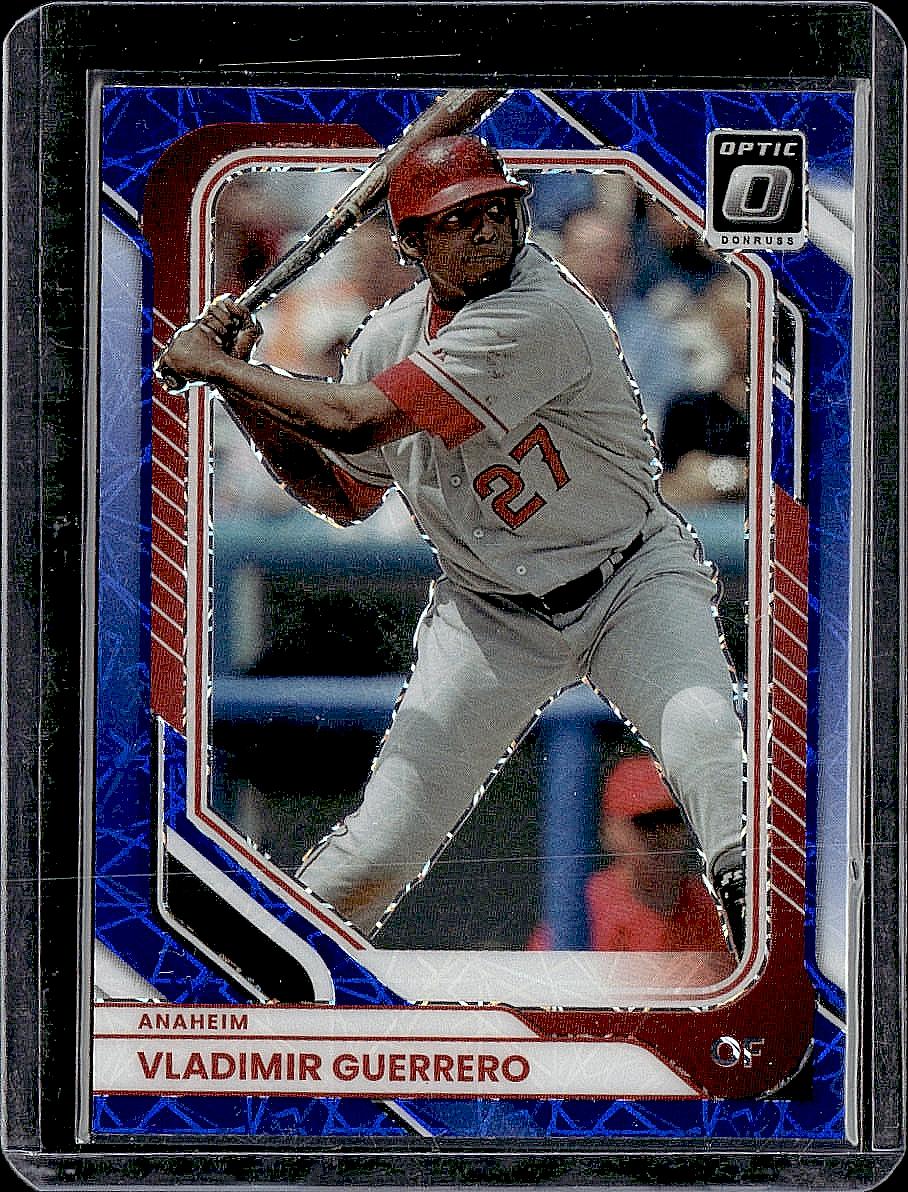 2026 Donruss #44 Vladimir Guerrero Optic Blue Velocity