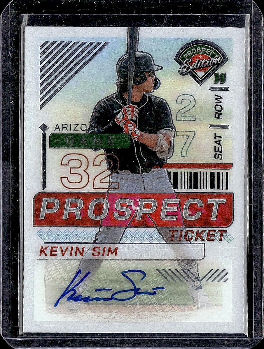 2024 Panini Prospect Edition #147 Kevin Sim Signatures Holo