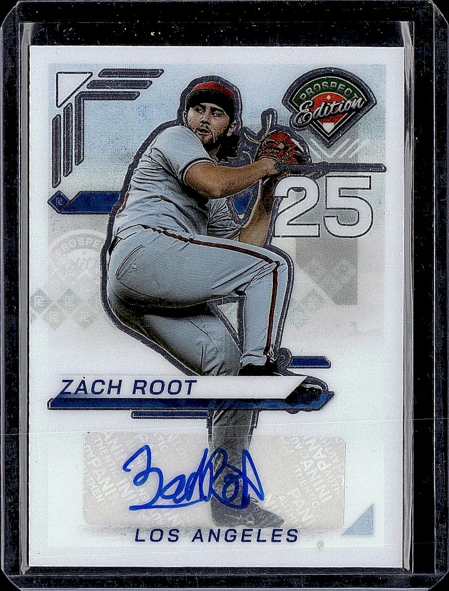 2025 Panini Prospect Edition #199 Zach Root Holo Prospect Ticket Signatures
