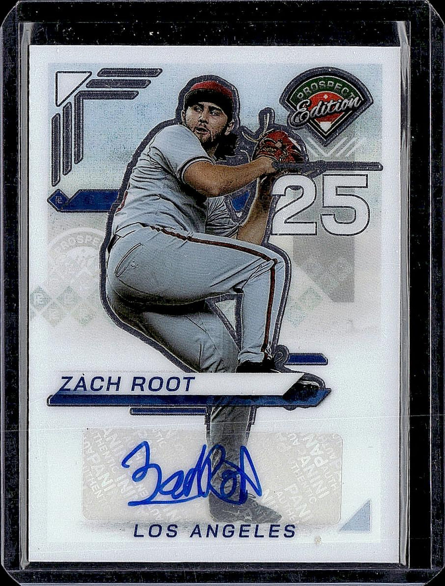 2025 Panini Prospect Edition #199 Zach Root Holo Prospect Ticket Signatures