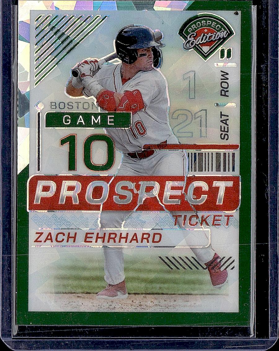2024 Panini Prospect Edition #175 Zach Ehrhard Green Ice Holo #/99