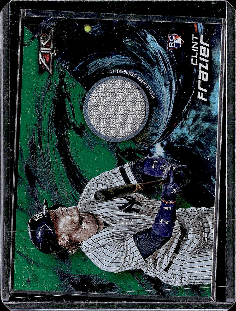 2018 Topps Fire #FR-CF Clint Frazier Fire Relics Green #/75
