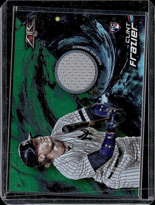 2018 Topps Fire #FR-CF Clint Frazier Fire Relics Green #/75