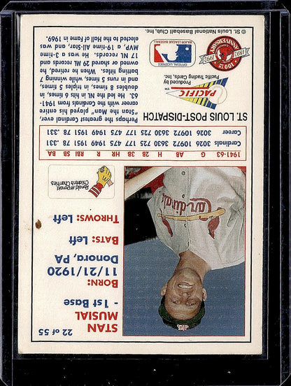 1992 Pacific McDonald's St. Louis Cardinals #22 Stan Musial