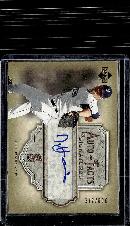 2006 Upper Deck Artifacts #AF-JE Jeff Harris Auto-Facts Signatures #/800