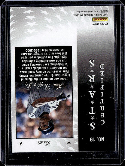 2025 Panini Crusade #19 Ken Griffey Jr. Certified Stars