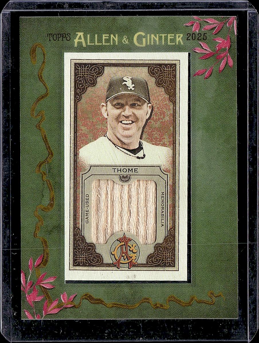 2025 Topps Allen & Ginter #MFR-JTH Jim Thome Framed Mini Relics