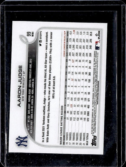 2022 Topps Flagship Aaron Judge Feild of Dreams Mini