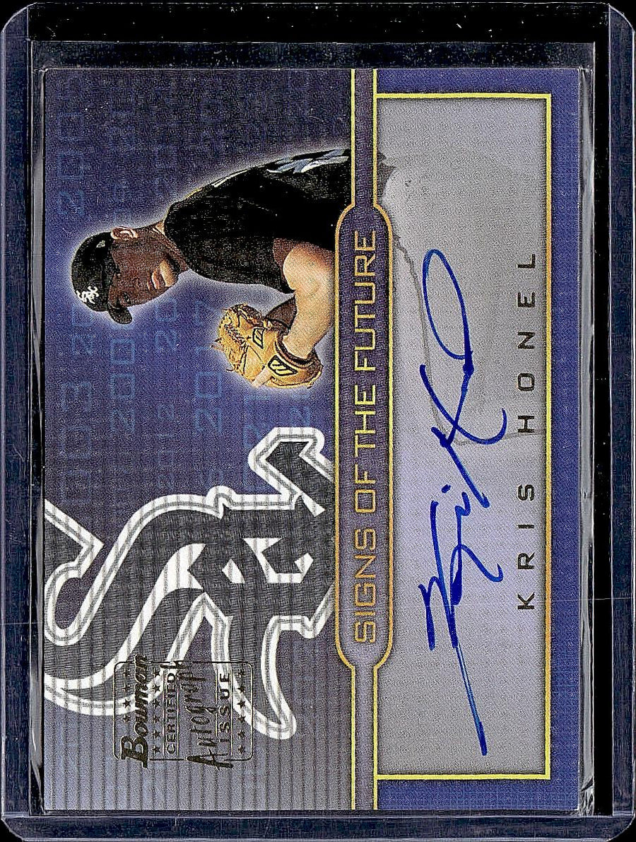 2002 Bowman Draft Picks & Prospects #SOF-KH Kris Honel Signs of the Future