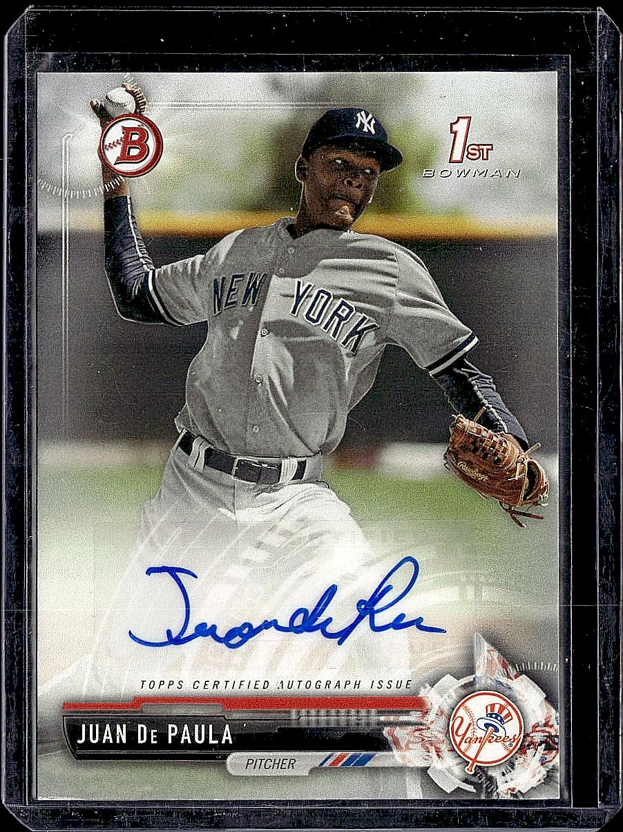 2017 Bowman #PA-JDP Juan De Paula Paper Prospect Autographs