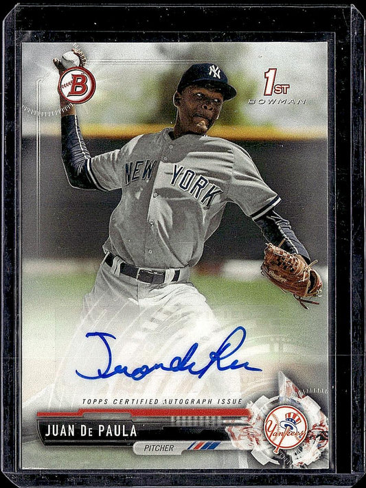 2017 Bowman #PA-JDP Juan De Paula Paper Prospect Autographs