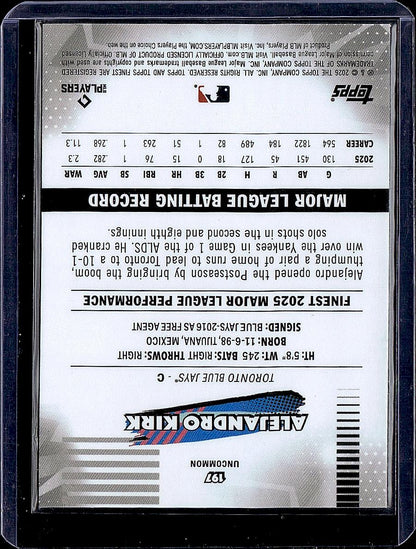 2026 Finest #197 Alejandro Kirk Mini-Diamond Refractors